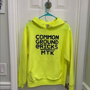 Jerzees NuBlend Neon Yellow Hoodie